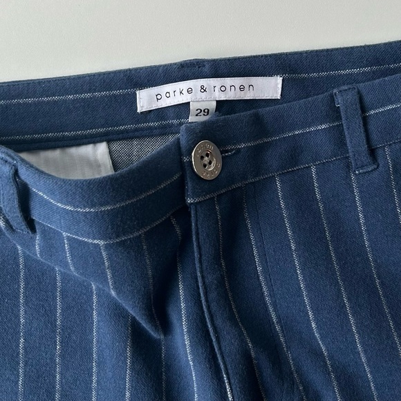 Parke & Ronen Blue Sporty Stretch Shorts Sz 29-30 - Picture 3 of 5